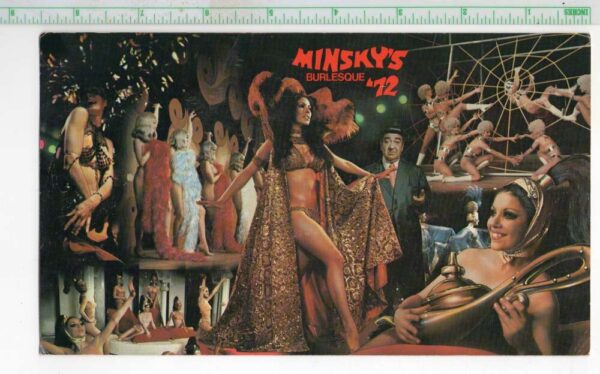 Las Vegas Nevada Aladdin Hotel Minskys Burlesque Show Oversized PC AA87129