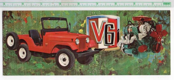 Jeep Universal V6 Engine Advertising Extra Wide Vintage Postcard AA87130
