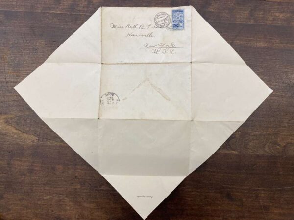 Rio de Janeiro Brazil Fold Out Pictoral Envelope Postal Used Vintage AA87142 - Image 2