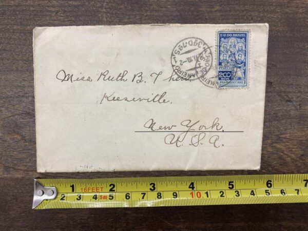Rio de Janeiro Brazil Fold Out Pictoral Envelope Postal Used Vintage AA87142 - Image 4