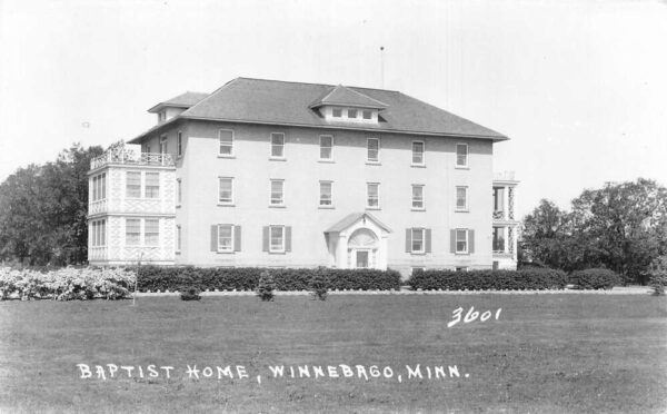 Winnebago Minnesota Baptist Home Real Photo Vintage Postcard AA87158
