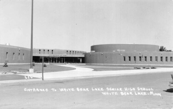 White Bear Lake Minnesota Senior High School Real Photo Vintage Postcard AA87162
