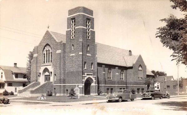 Fertile Minnesota Concordia Lutheran Church Real Photo Vintage Postcard AA87175