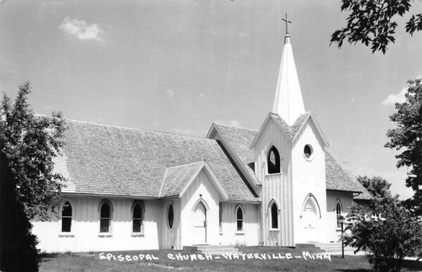 Waterville Minnesota Episcopal Church Real Photo Vintage Postcard AA87199