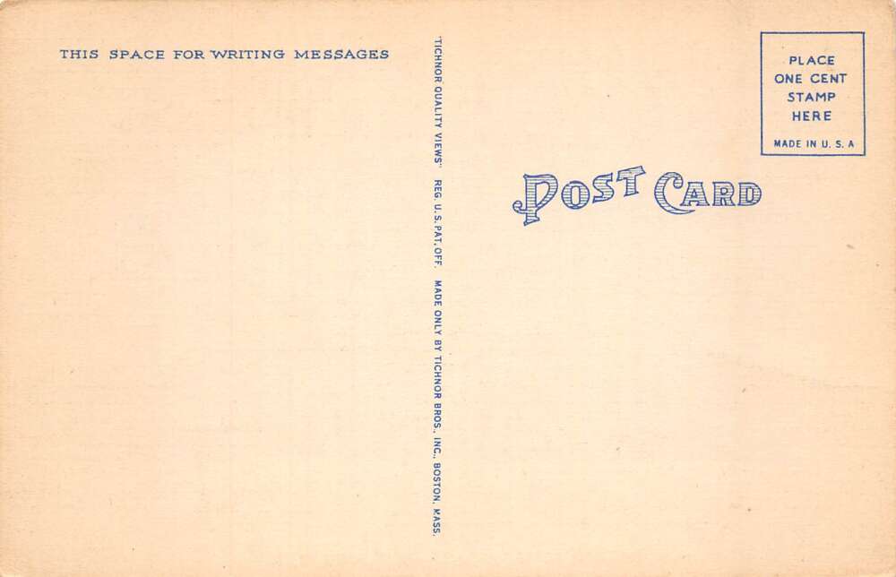 East Greenwich Rhode Island Greetings Tree Lined Street Scene Postcard AA87220 - Image 2