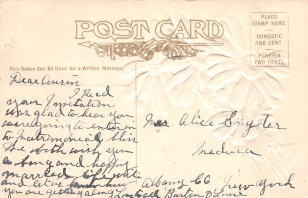 Doland South Dakota Greetings Daisy Flowers Glitter Postcard AA87221 - Image 2