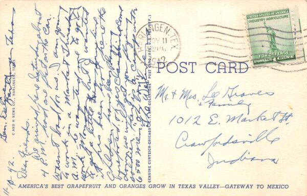 Lower Rio Grande Valley Texas Greetings Beach Scenes Skiing Fishing PC AA87222 - Image 2