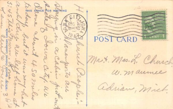 Durant Iowa Greetings Scenic View Vintage Postcard AA87309 - Image 2