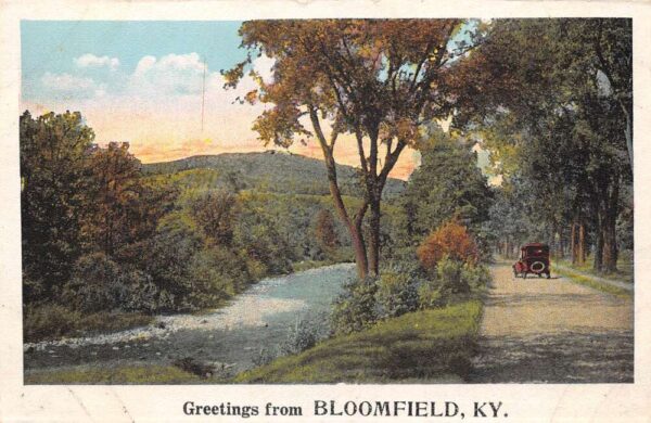 Bloomfield Kentucky Greetings Scenic View Vintage Postcard AA87316