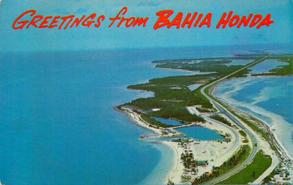 Bahia Beach Florida Aerial View Of Bahia Honda, Greetings From.., PC U20457