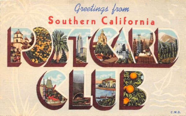 Los Angeles California Greetings From Southern California Postcard Club,PC U20467