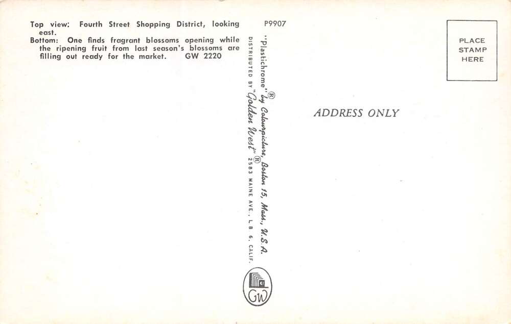 Santa Ana California Greetings From, $th St. Shopping District, PC U20482 - Image 2