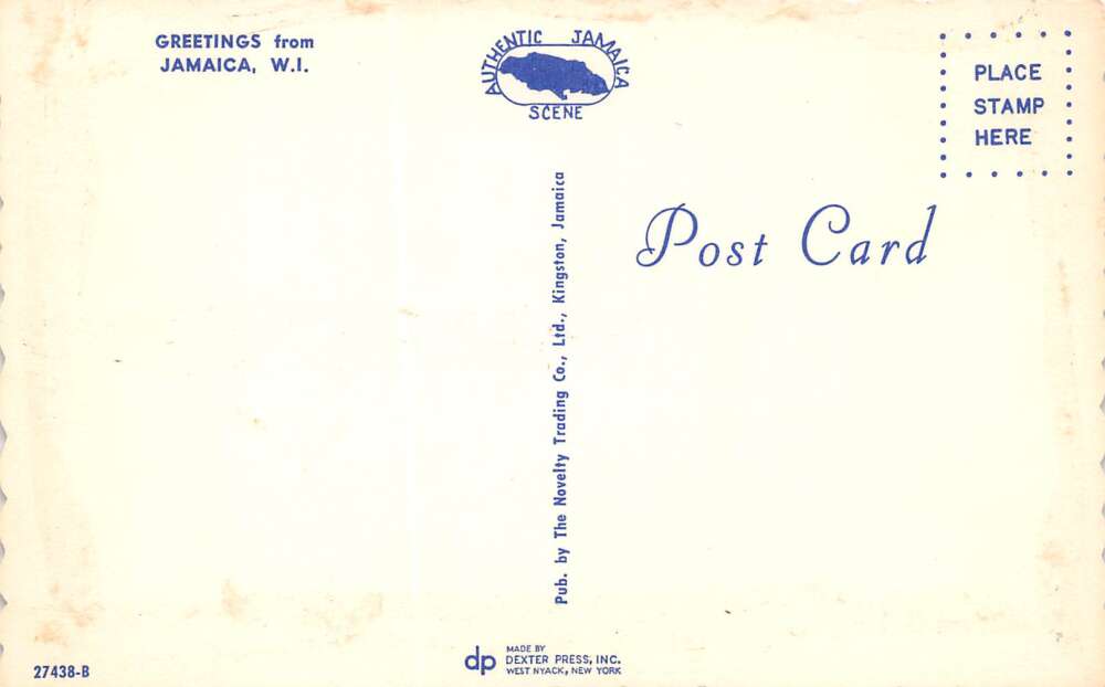 Jamaica West Indies, Greetings From Jamaica, Large Letter Chrome, PC U20491 - Image 2
