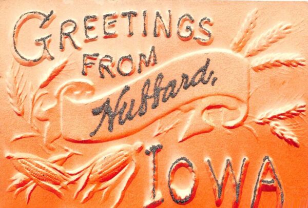 Hubbard Iowa Greetings From Hubbard, Airbrushing & Glitter, PC U20507