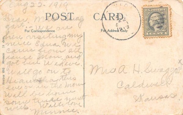 Centralia Kansas Greetings From Centralia, White Border, Vintage Postcard U20510 - Image 2