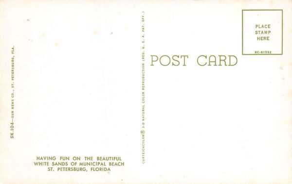 St. Petersburg Florida Greetings From Holiday Isles, Chrome, Vintage PC U20520 - Image 2