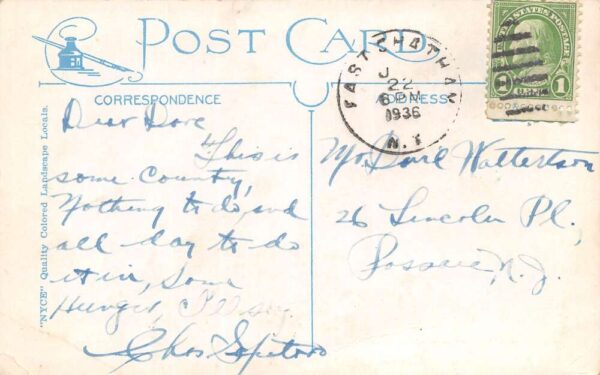 Chatham New York Greetings From Chatham, White Border, Vintage Postcard U20538 - Image 2