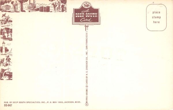Tupelo Mississippi Greetings From Tupelo, Chrome Vintage Postcard U20580 - Image 2