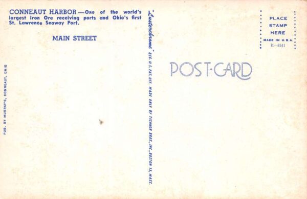 Conneaut Ohio Greetings From Conneaut, Chrome, Vintage Postcard U20583 - Image 2