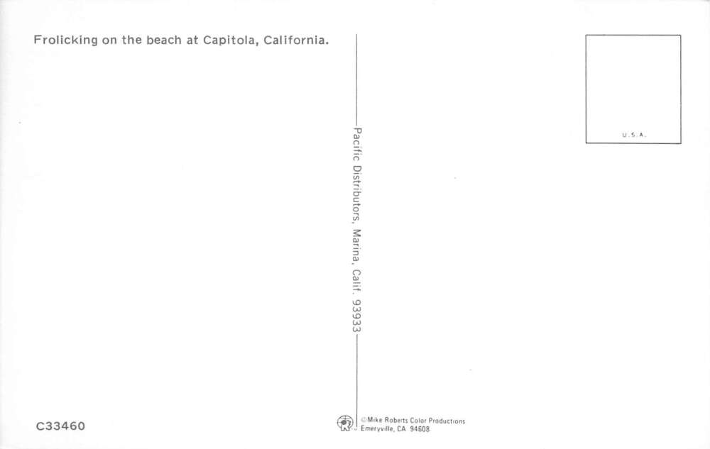 Capitola California Children at Beach Vintage Postcard AA87498 - Image 2