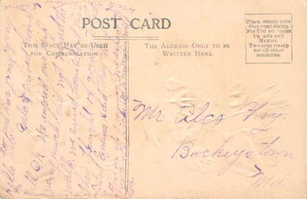 Lovettsville Virginia Greetings Yellow Roses Glitter Postcard AA87505 - Image 2