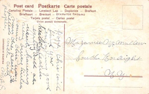 Catskill Mts New York Greetings Pink Flowers Vintage Postcard AA87513 - Image 2
