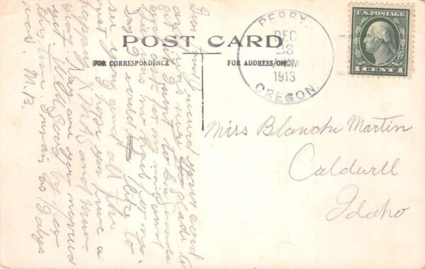 Perry Oregon Greetings Married Life Vintage Postcard AA87524 - Image 2