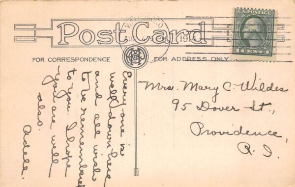Waldoboro Maine Greetings Driving Car Vintage Postcard AA87527 - Image 2