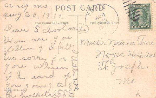 Craig Missouri Greetings Pennant Flag Dutch Boy Postcard AA87533 - Image 2