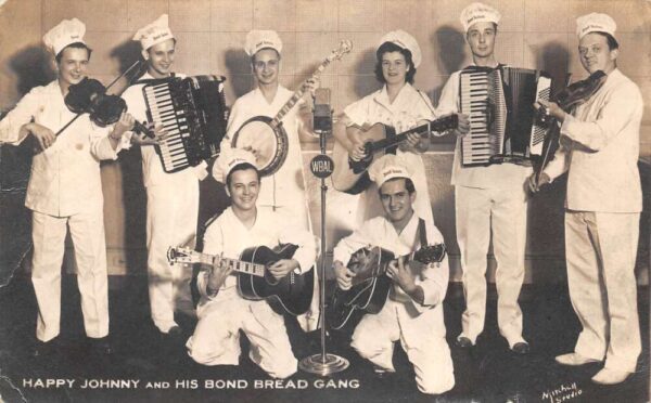 Baltimore Maryland Happy Johnny and Bond Bread Gang Band Real Photo PC AA101081