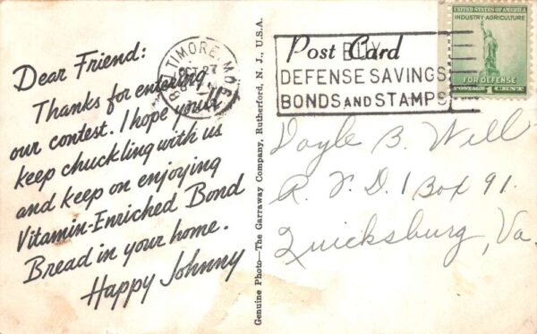 Baltimore Maryland Happy Johnny and Bond Bread Gang Band Real Photo PC AA101081 - Image 2