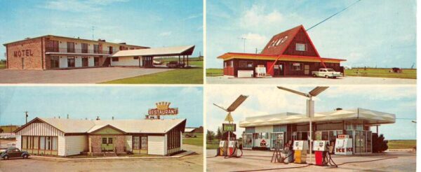 West Liberty Iowa Tourist City Plaza KOA Camp Liberty Inn Motel Wide PC AA101088