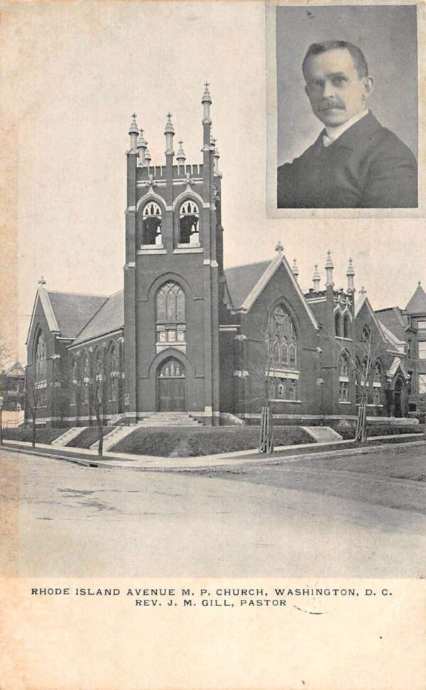 Washington DC Rhode Island Ave MP Church Vintage Postcard AA101248