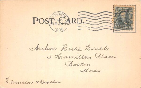 Washington DC US Treasury Dept 15th St and Penn Ave Vintage Postcard AA101249 - Image 2
