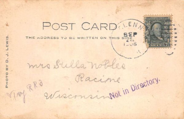 Glenn Michigan Street Scene Real Photo Vintage Postcard AA101251 - Image 2