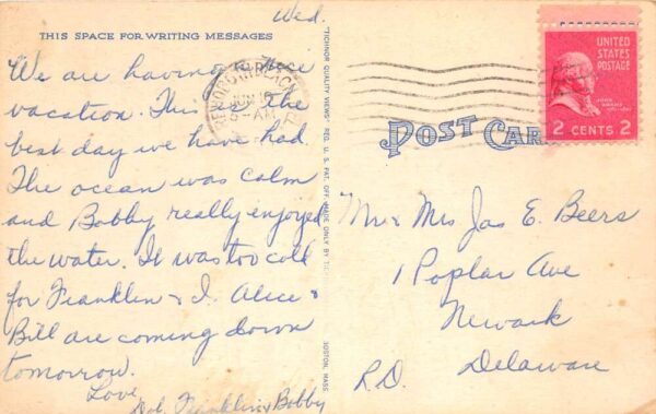 Rehoboth Beach Delaware Greetings Multiview Vintage Postcard AA101440 - Image 2
