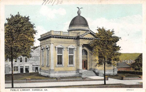 Cordele Georgia Public Library Vintage Postcard AA101452