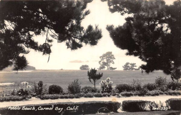 Carmel Bay California Pebble Beach Real Photo Vintage Postcard AA101455