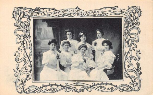Elitte Damenorchester Germania Womens Orchestra Vintage Postcard AA101481
