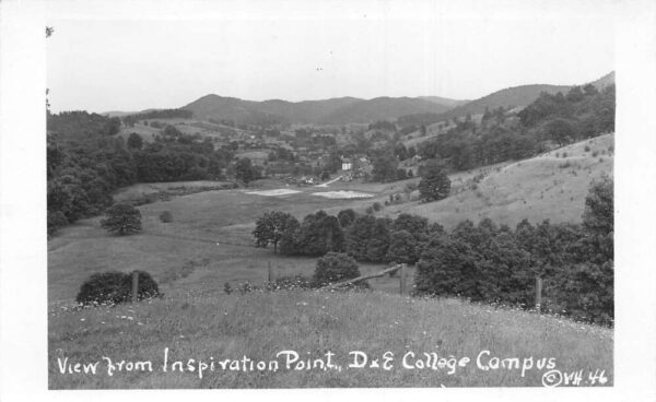 West Virginia Davis Elkins College Inspiration Point Real Photo PC AA101483
