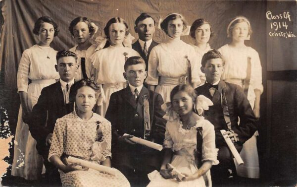 Crivitis Wisconsin Class of 1914 Real Photo Vintage Postcard AA101490