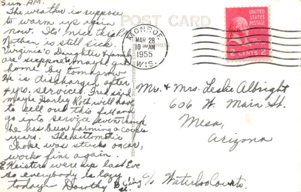 Monroe Wisconsin Chalet Cheese Factory Real Photo Vintage Postcard AA101491 - Image 2