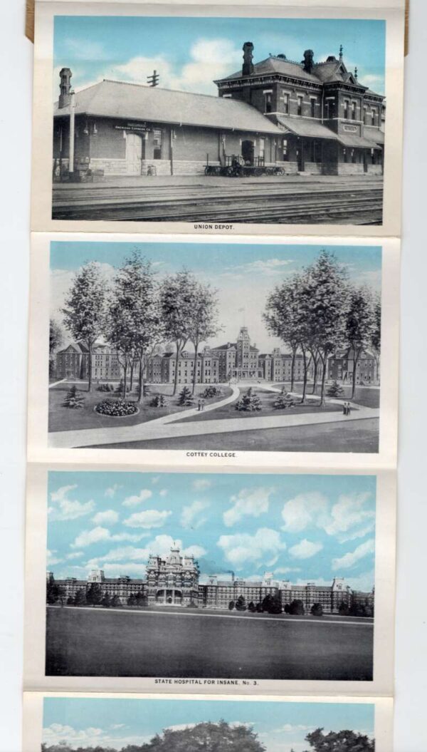 Nevada Missouri 10 Views Train Station Courthouse Hospital Folder AA101502 - Image 4