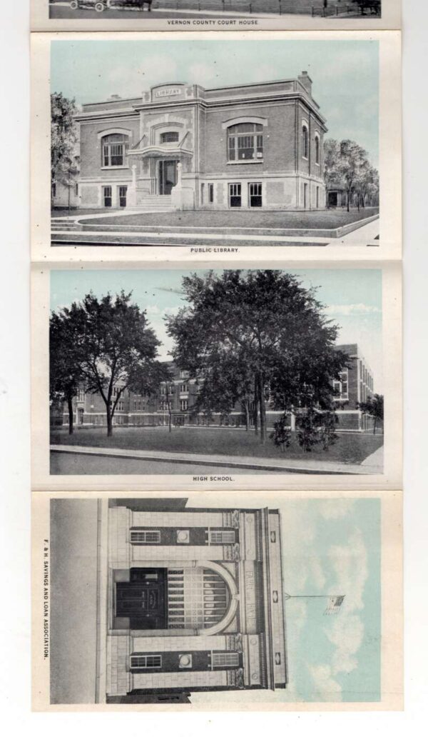 Nevada Missouri 10 Views Train Station Courthouse Hospital Folder AA101502 - Image 6