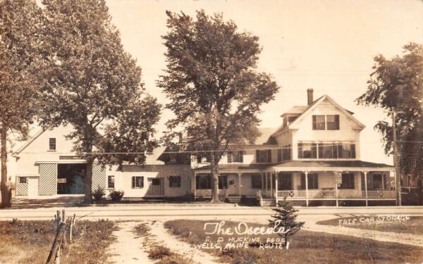 Wells Maine The Osceola, Real Photo, Vintage Postcard U23166