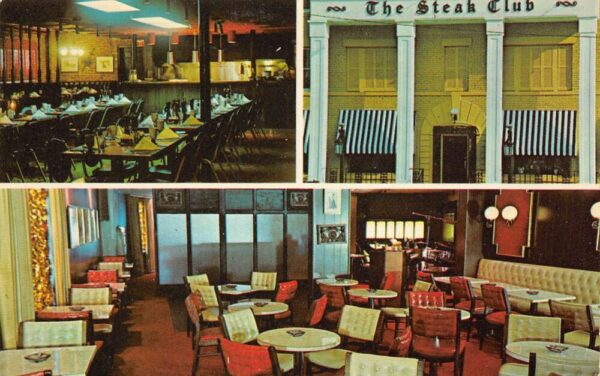 East Hartford Connecticut The Steak Club Restaurant, Photochrome, PC U23228