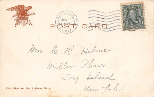 Washington D.C. Metropolitan Hotel, Undivided Back, Vintage Postcard U23245 - Image 2