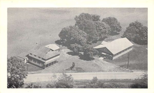 Brookville Indiana The Mounds Restaurant, B/W Chrome Vintage Postcard U23248
