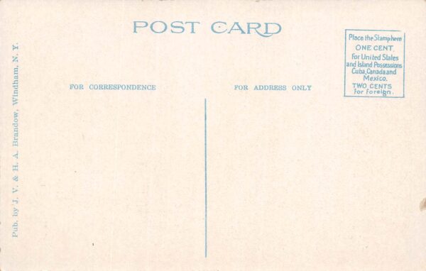 Windham New York Main Street, Ice Cream & Soda Shop, Vintage Postcard U23261 - Image 2