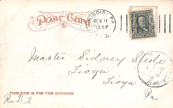 Du Bois Pennsylvania B.R. & P. Depot, Undivided Back, Vintage PC U23284 - Image 2